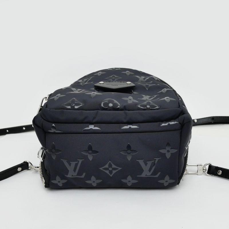 Louis Vuitton Monogram Nylon Palm Springs Mini Backpack Black Bag — view 4