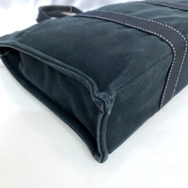 Hermes Deauville Tote MM Navy Black — view 6