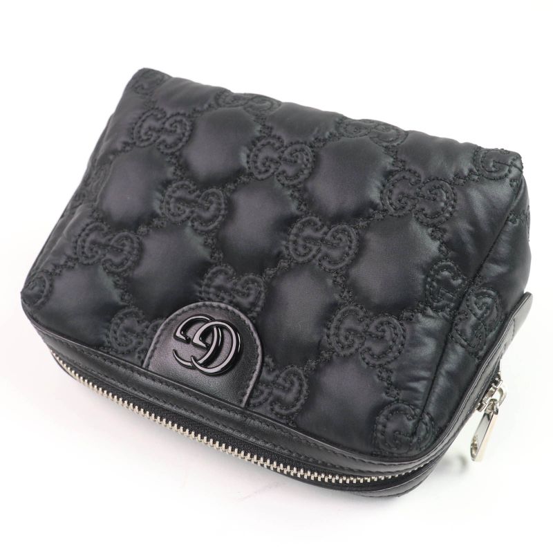 Gucci 72604 GG Marmont Makeup Pouch Small Black Purple — view 5