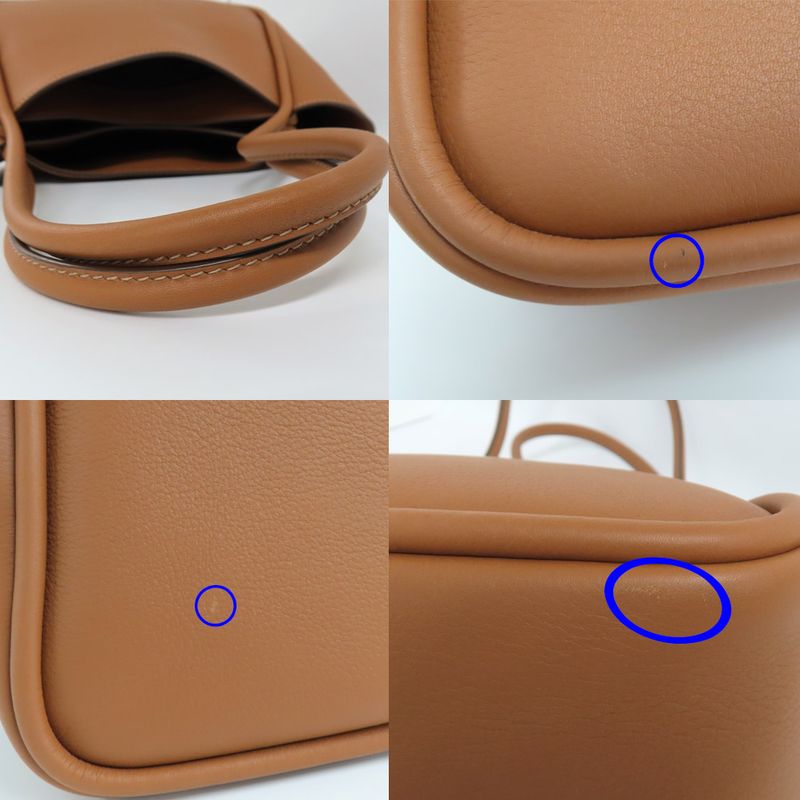 Prada Mini Tote Bag 1 Bg539 Shoulder Soft Grain Leather Camel — view 8