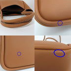 Prada Mini Tote Bag 1 Bg539 Shoulder Soft Grain Leather Camel — view 8