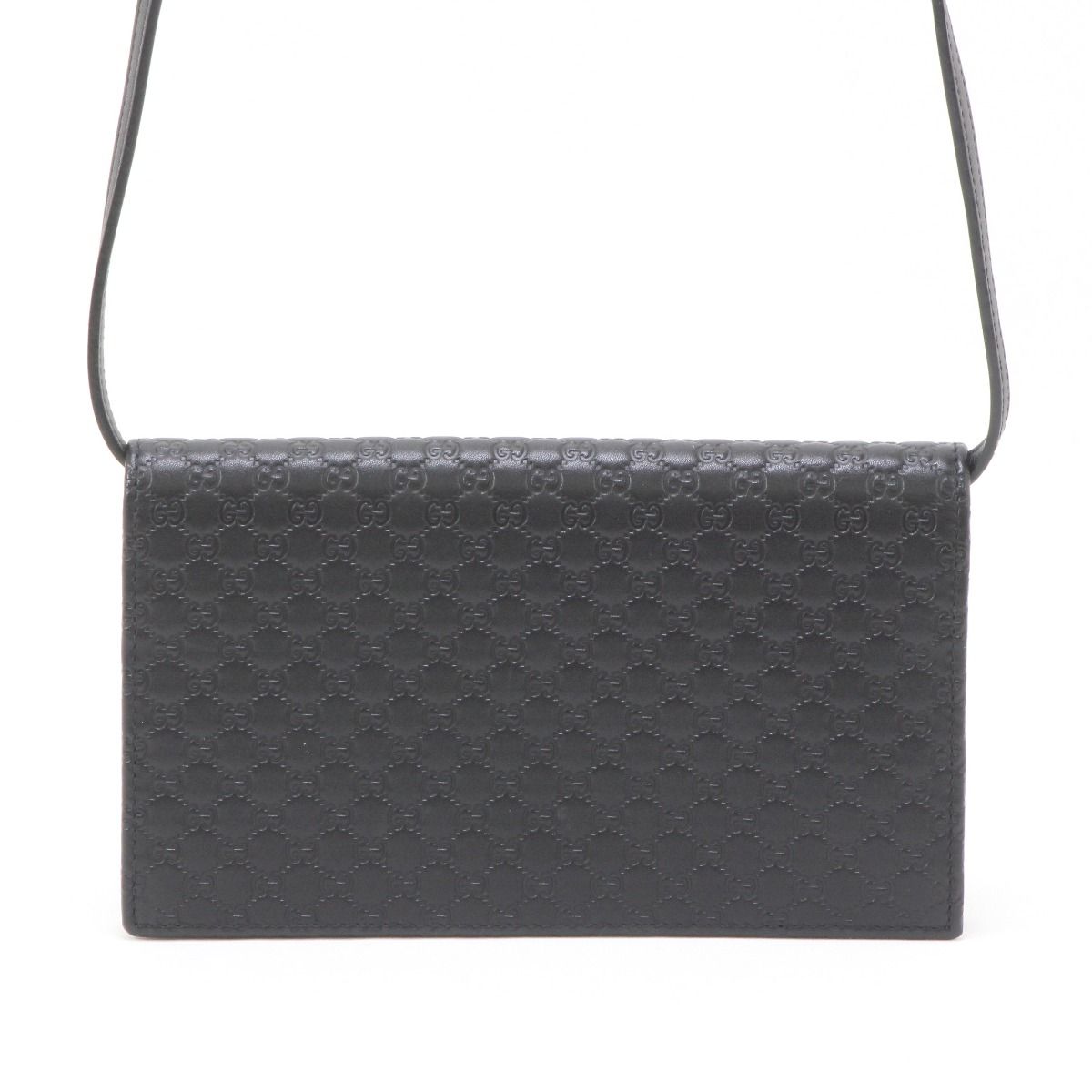 Gucci Micro Shoulder Wallet Black — view 3