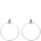 Hermes Earrings Silver 925 AG SV Loop Hoop Swing — view 3