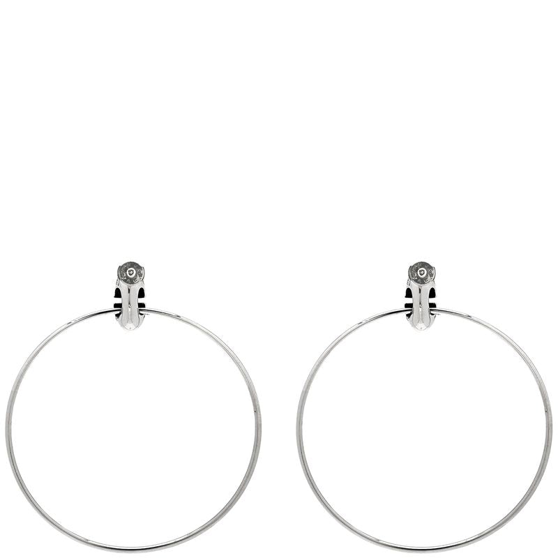 Hermes Earrings Silver 925 AG SV Loop Hoop Swing — view 3