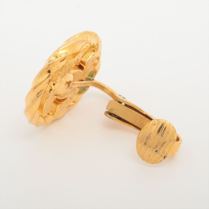 Chanel Coco Mark Earrings 2137 GP With Rhinestone — view 5