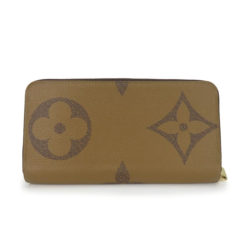 Louis Vuitton Long Wallet Zippy Monogram Giant Reverse Brown — view 2