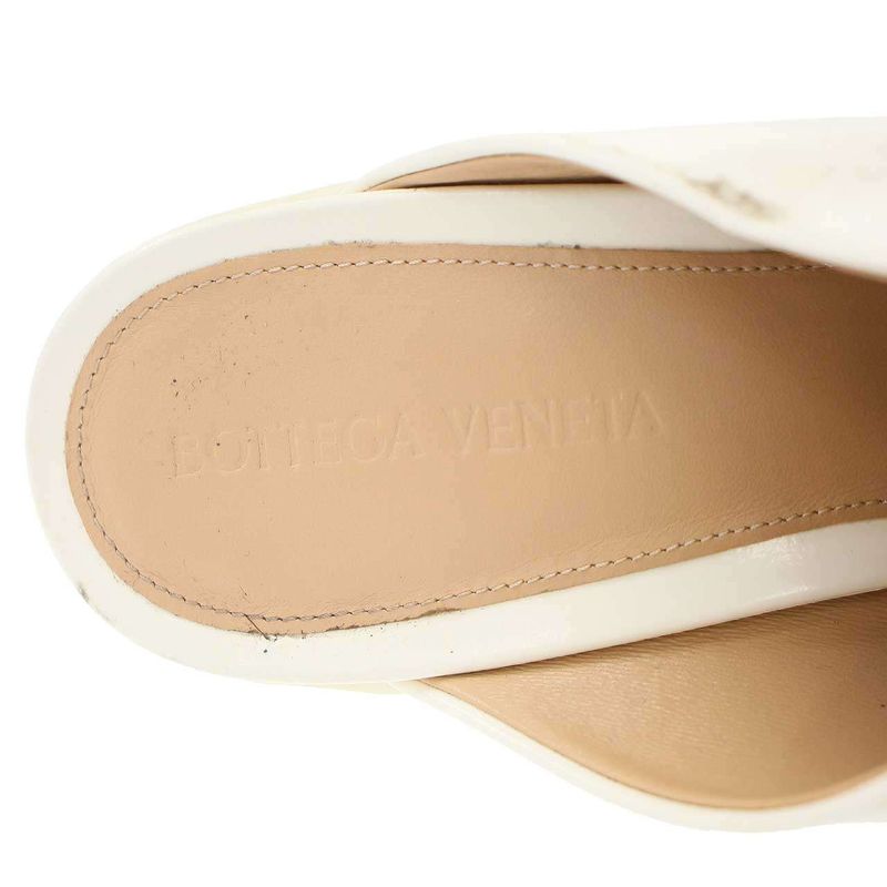 Bottega Veneta Atomic Mule Heeled Sandals White 40 — view 5