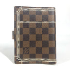 Louis Vuitton Notebook Cover Agenda PM Trunk Pattern Damier Canvas Ebene Brown — view 3