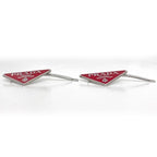 Prada Hairpin Red Silver 1 If051 Metal — view 3