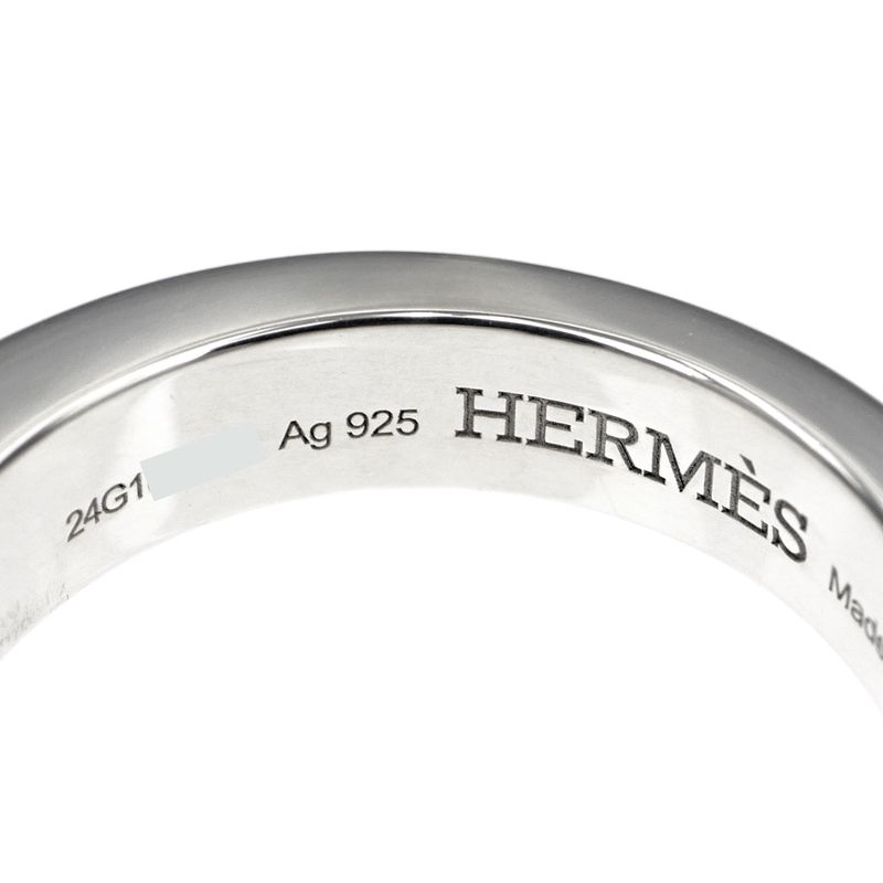 Hermes Ring Cour De Forges GM Size 53 AG 925 Silver Accessories — view 7