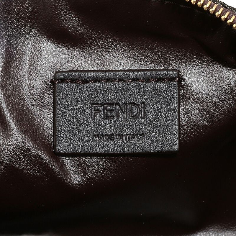 Fendi Pouch Brown FF Jacquard Fabric — view 7