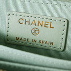 Chanel Coin Case Classic Zip Purse Mint Green — view 6