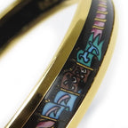 Hermes Bracelet Emile PM Metal Cloisonne Multicolor Black Gold Hardware — view 7