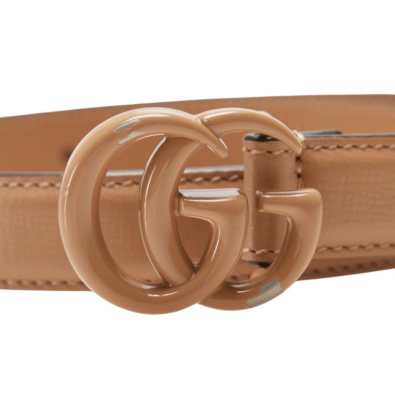 Gucci GG Marmont Belt Size 70/28 Beige Leather — view 5