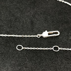 Gucci Logo Necklace Silver — view 4