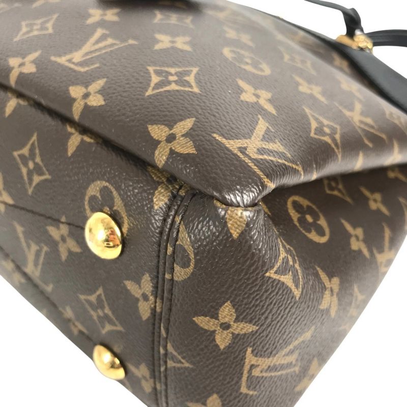 Louis Vuitton Shoulder Bag Pallas Shopper Monogram Canvas Brown — view 5