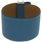 Hermes Elan Vorsoft Metal Blue Jean Bangle 0100 — view 4