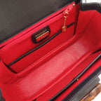 Gucci Bamboo Leather Navy 000 46 0188 2-Way Handbag Blue 0043 — view 5