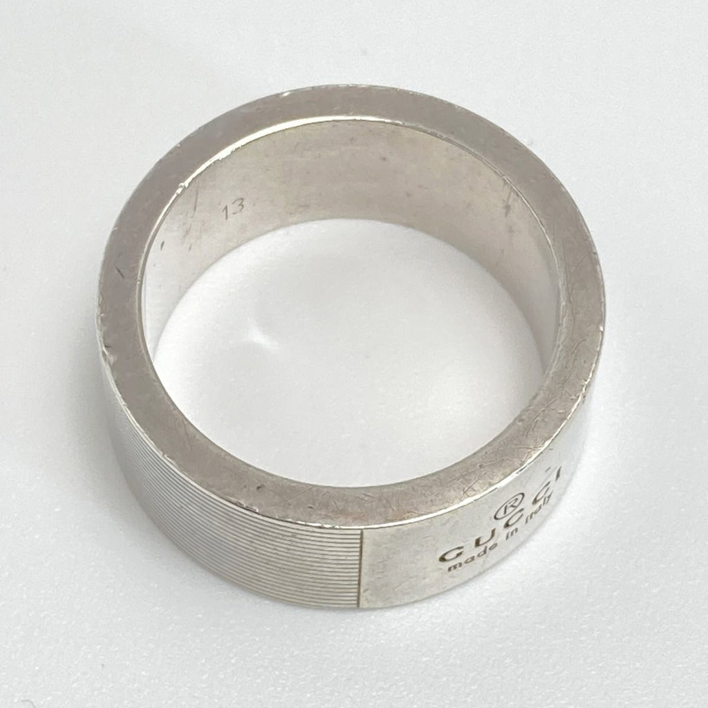 Gucci Logo Ring SV 925 Silver No 12 — view 6
