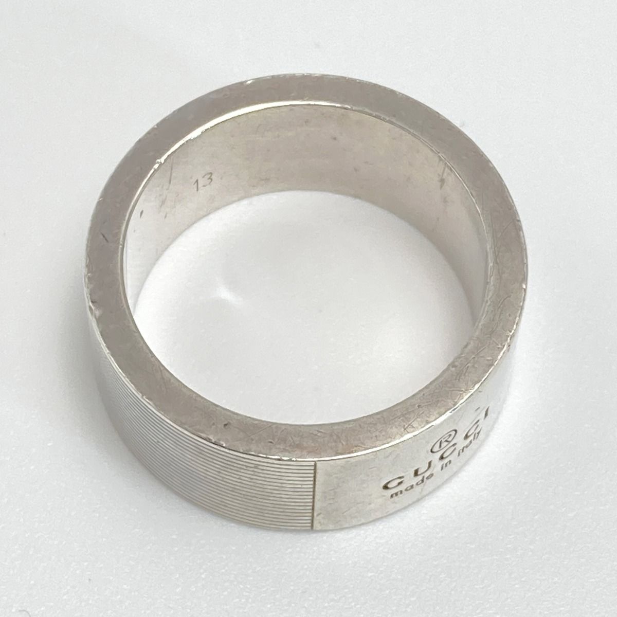 Gucci Logo Ring SV 925 Silver No 12 — view 6