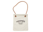 Hermes Aline MM Shoulder Bag H Plume Canvas Ivory Brown