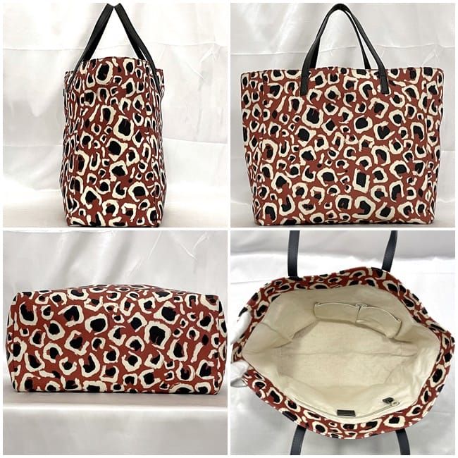 Gucci Tote Bag Red Black Leopard — view 3