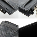 Louis Vuitton Card Case Coin Holder Damier Graphite Black Gray — view 8