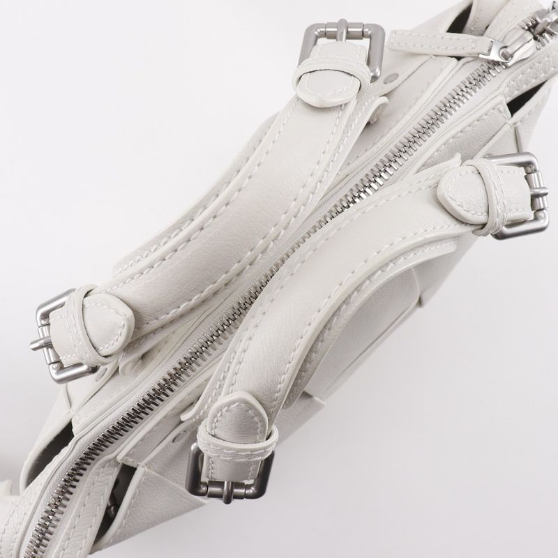 Bottega Veneta Arco Tool Bag Maxi Intre 2-Way Shoulder Calf White — view 5