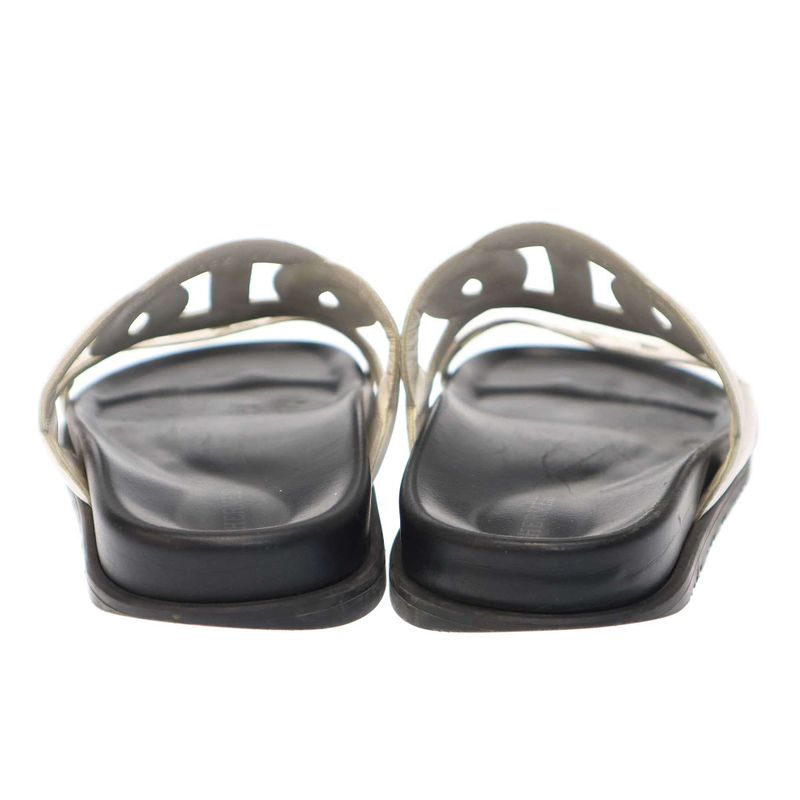 Hermes Extra Sandals Black White 37 — view 3