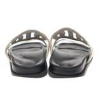 Hermes Extra Sandals Black White 37 — view 3