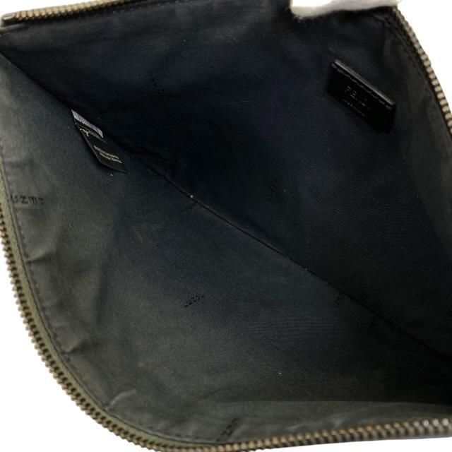 Fendi 7 N0078 Monster Clutch Bag Second Bugs Leather Studded Black — view 7