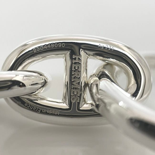 Hermes Bracelet Chaine D'ancre MM 15 Frames Silver Ag — view 5