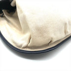 Hermes Toile Canvas Shoulder Bag Navy — view 4