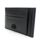 Gucci Card Case Double G Leather Black Small Everyday Use Men — view 3