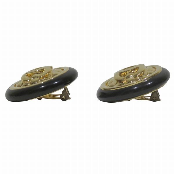 Chanel CC Logo Earrings — view 2