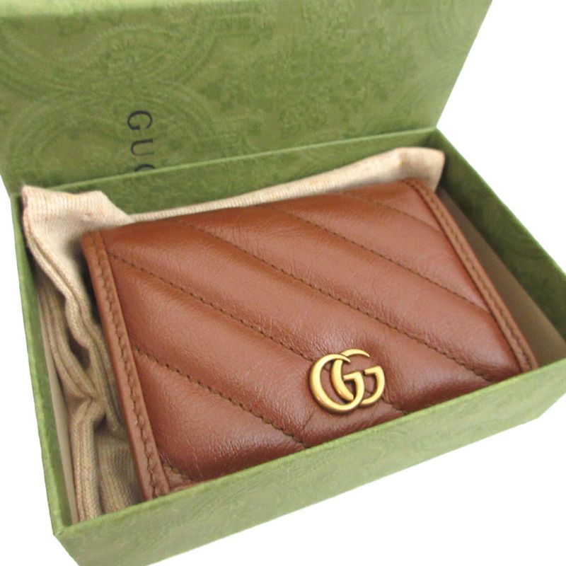 Gucci Leather Brown Bifold Wallet 0584 — view 2