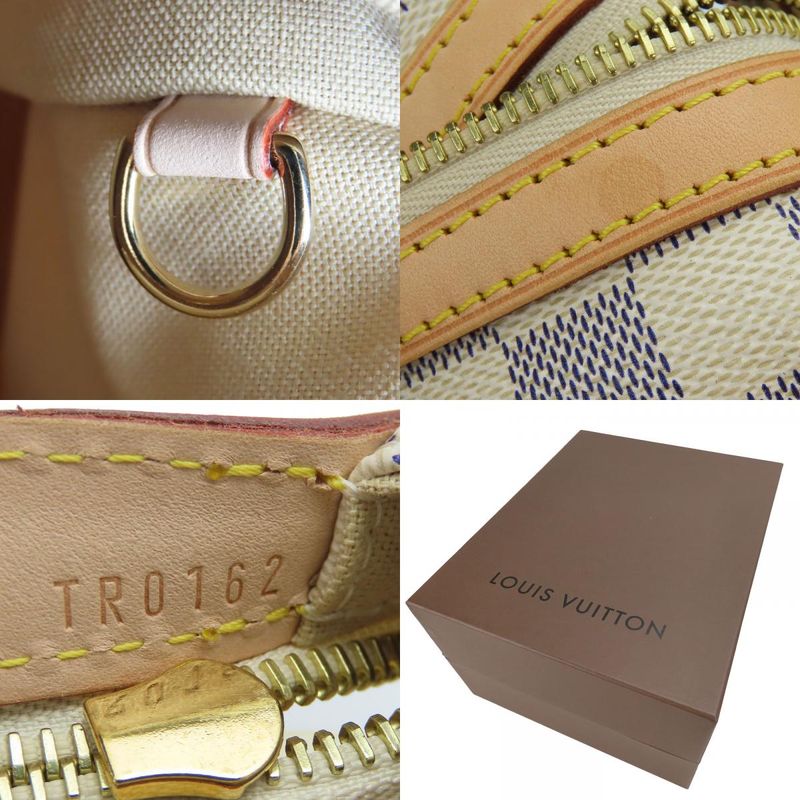 Louis Vuitton Tote Bag Stresa PM Damier Azur Nubuck White Gold Hardware — view 8