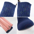 Louis Vuitton Knit Boots Ankle Sock Navy Pink — view 8