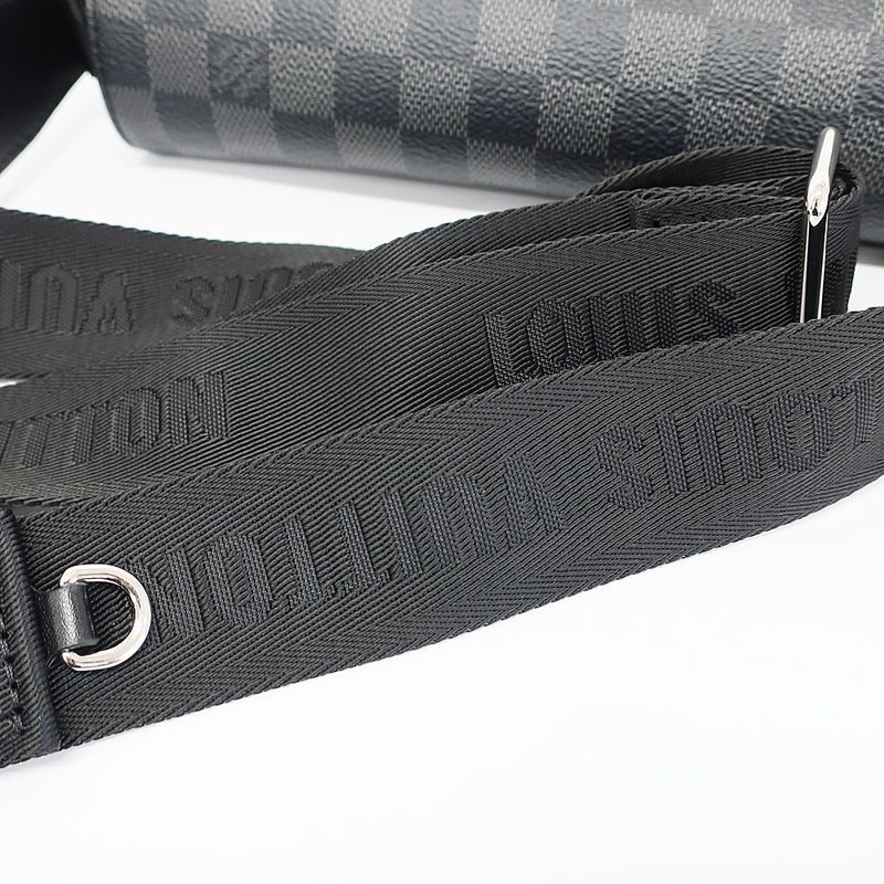 Louis Vuitton District PM Damier Graphite Shoulder Bag Black — view 9