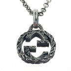 Gucci Interlocking G Pendant AG 925 Necklace J8400 0811 Silver — view 3
