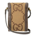 Gucci Shoulder Bag Jumbo GG Canvas Beige — view 2
