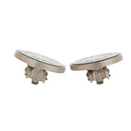 Hermes Bijouterie Fantaisie Serie Shell Clip Earrings For Both Ears Silver — view 7
