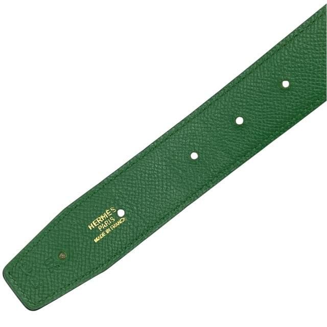 Hermes Constance Belt Accessories Small Leather Brown Green Marked — view 9