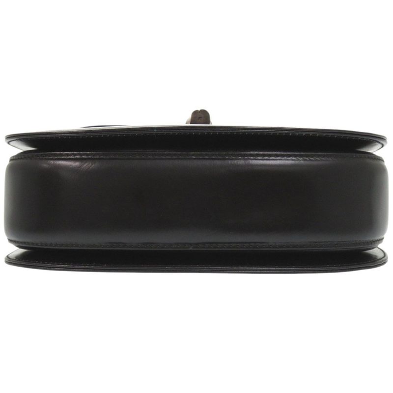 Gucci 2-Way Bamboo 000 2046 0188 Leather Black Handbag 1373 — view 4