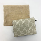 Gucci Marmont Double G Mini Wallet Denim Xleather Black Bifold — view 2