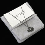 Gucci Clover Faux Pearl Design Necklace Pendant — view 8