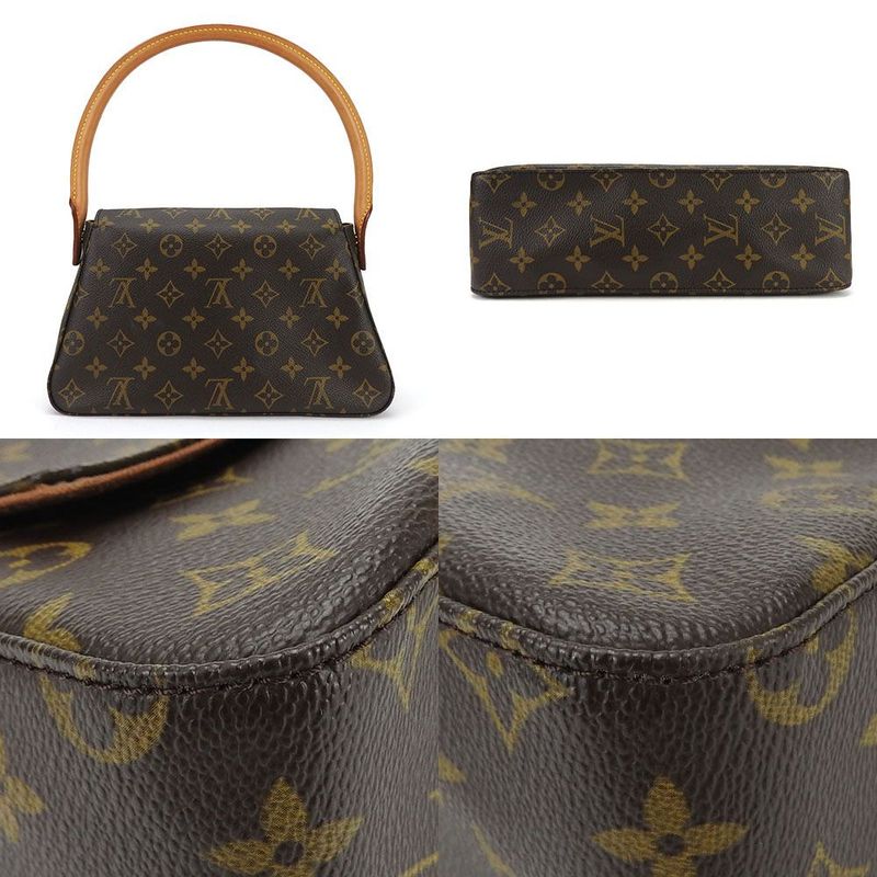 Louis Vuitton Shoulder Bag Mini Looping Monogram Leather Casual — view 3