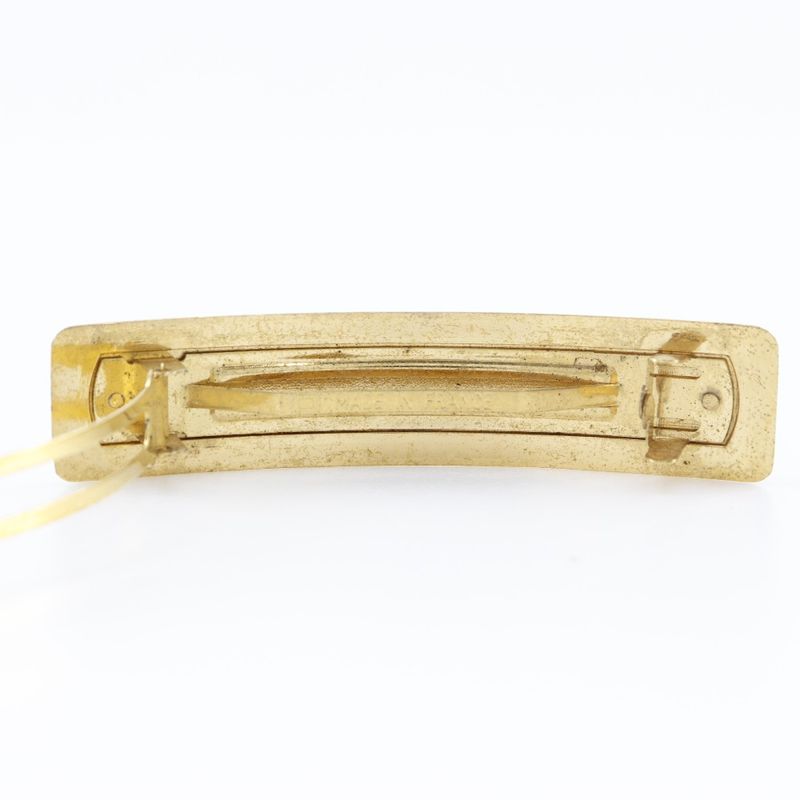 Chanel Logo Vintage Gold Plated 97 a Barrette — view 4