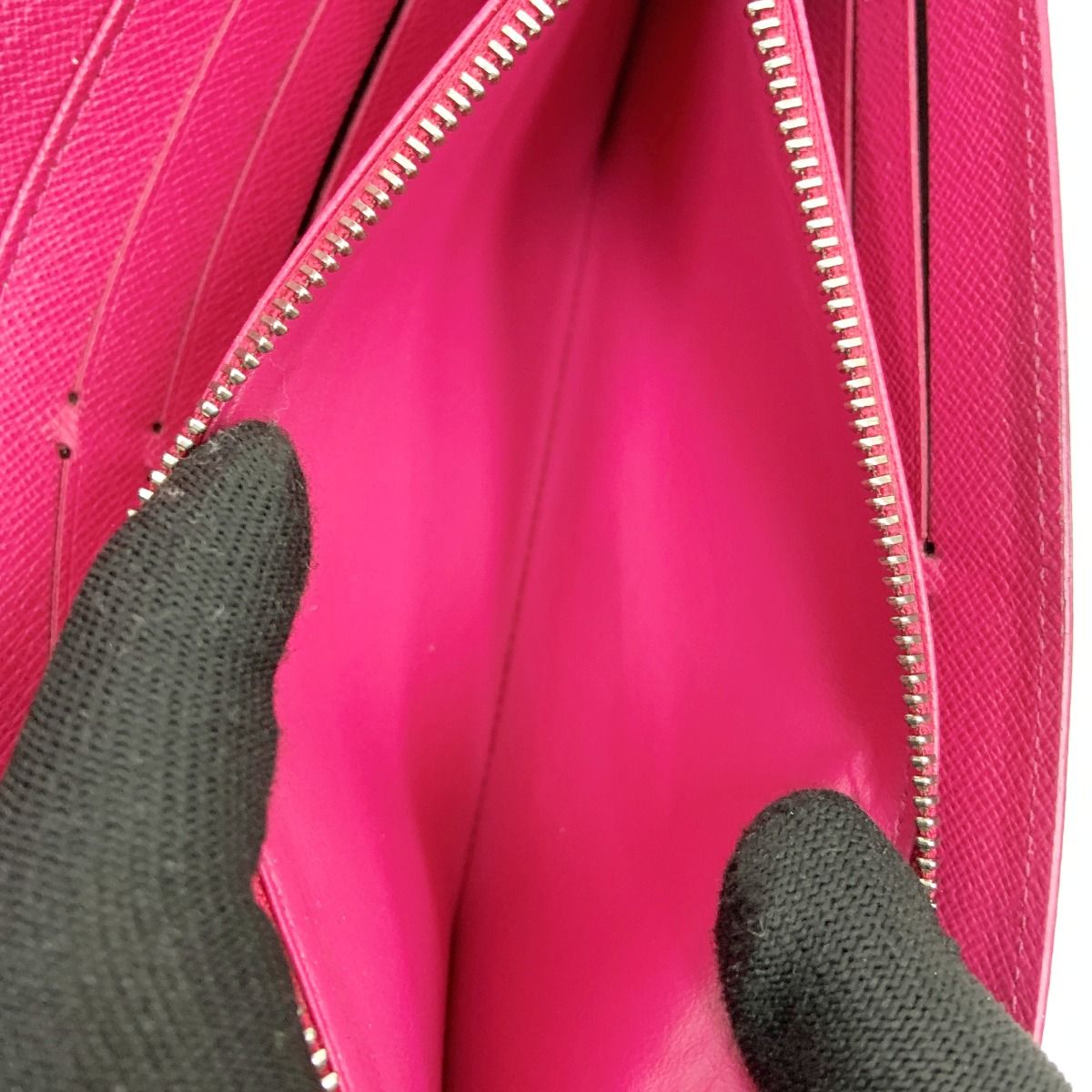 Louis Vuitton Epi Portefeuille Sara Bifold Long Wallet Black Pink — view 8