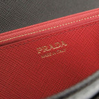 Prada Saffiano Leather Black Long Wallet Bifold 0301 — view 7